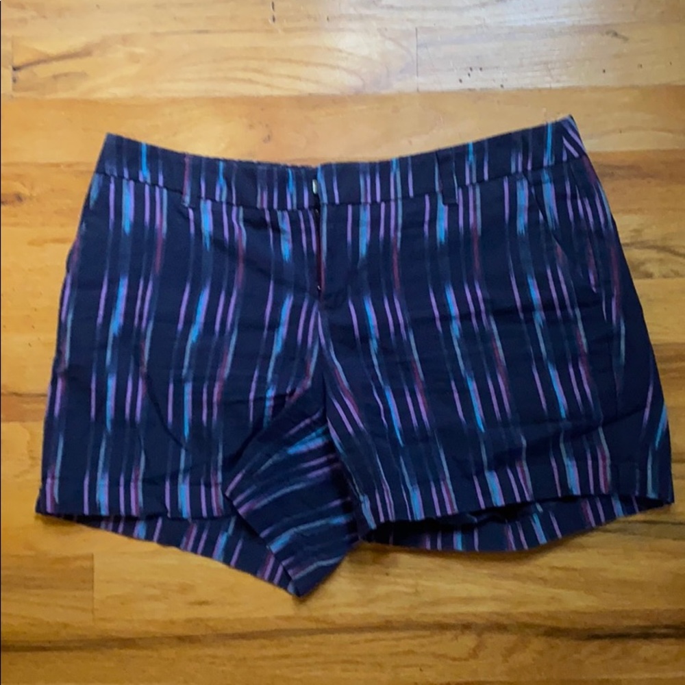 Navy blue shorts with pattern. Size 8